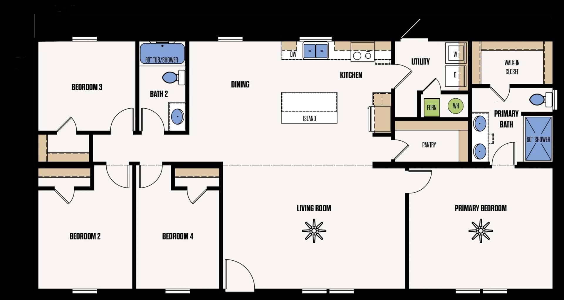 The Caldwell floor plan
