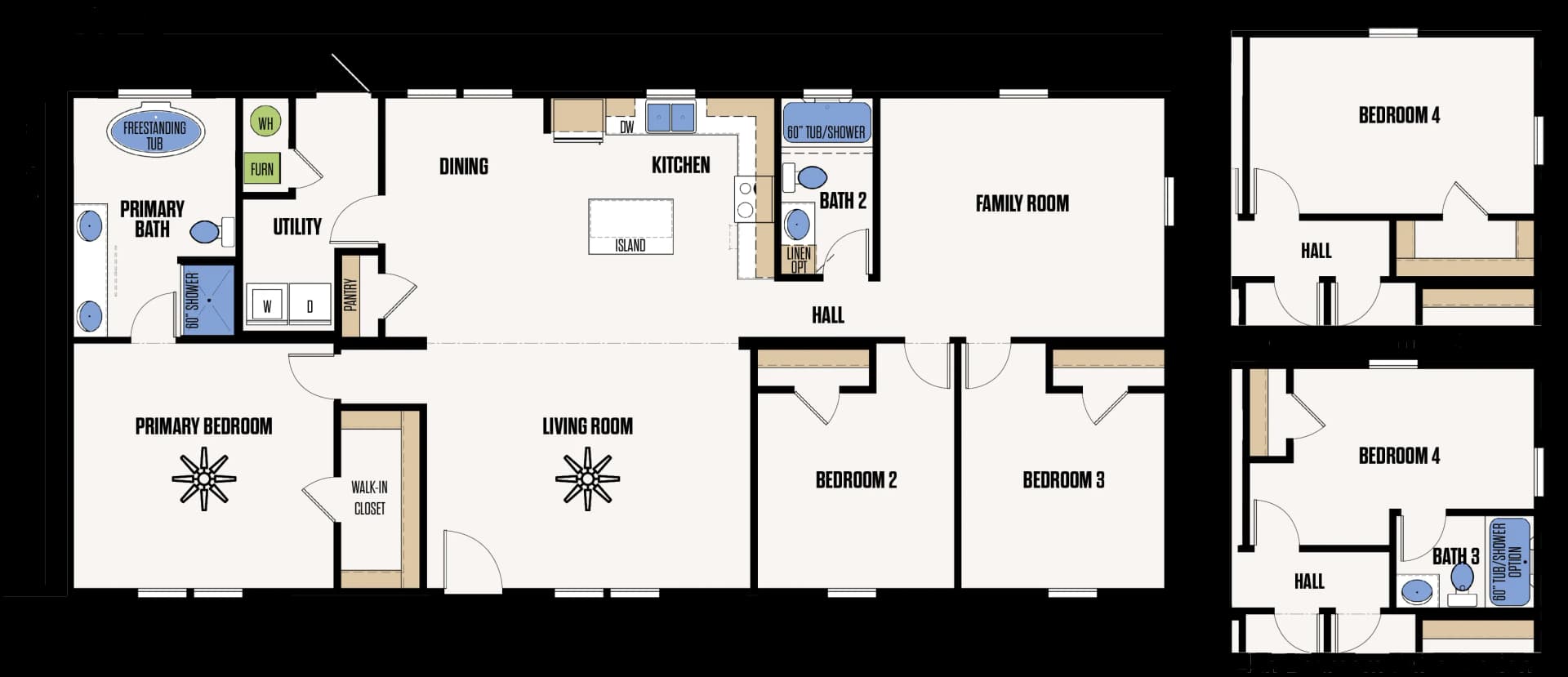 The Coleman floor plan